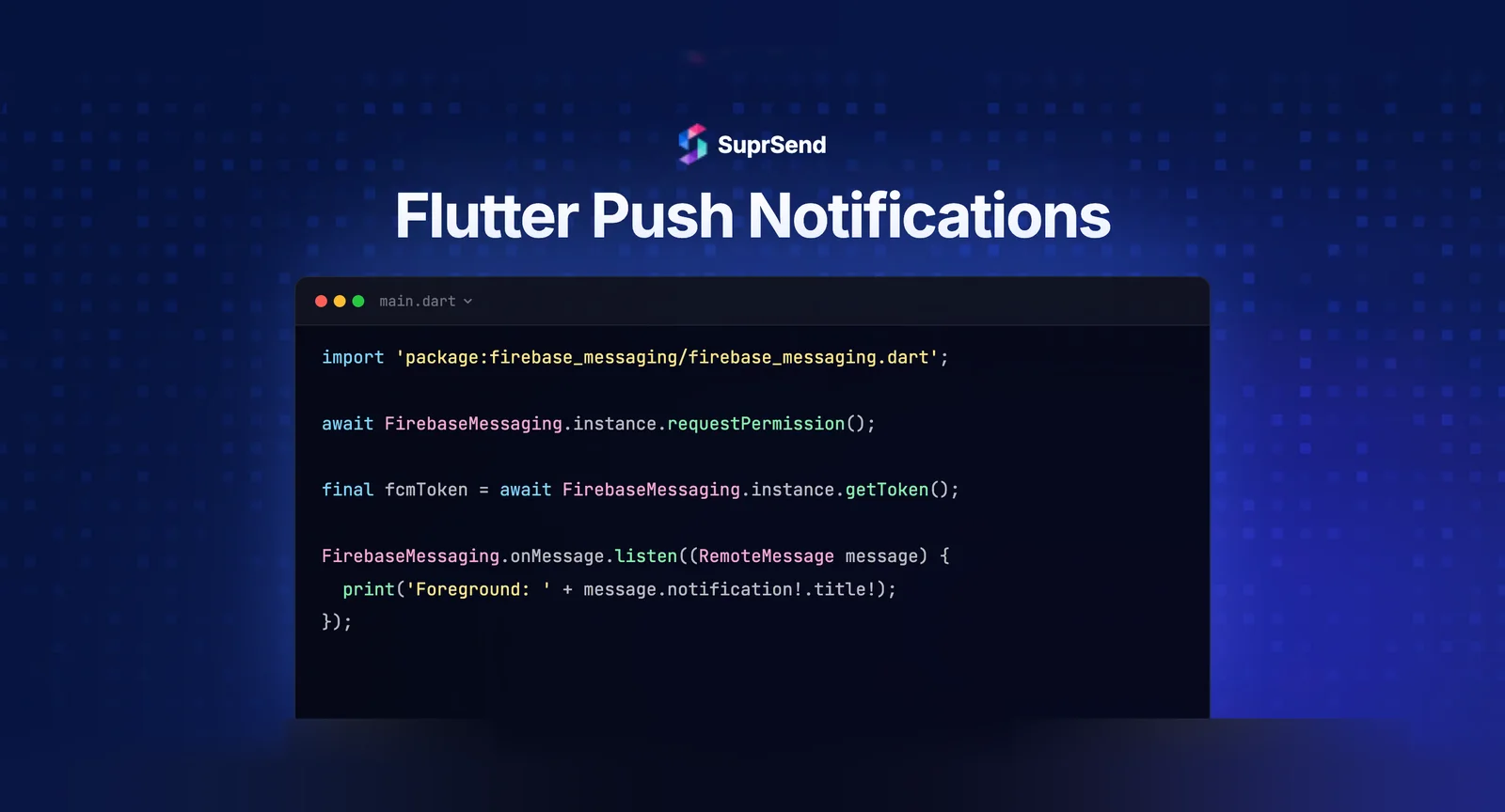 Flutter push notifications setup with Firebase Cloud Messaging in 2026