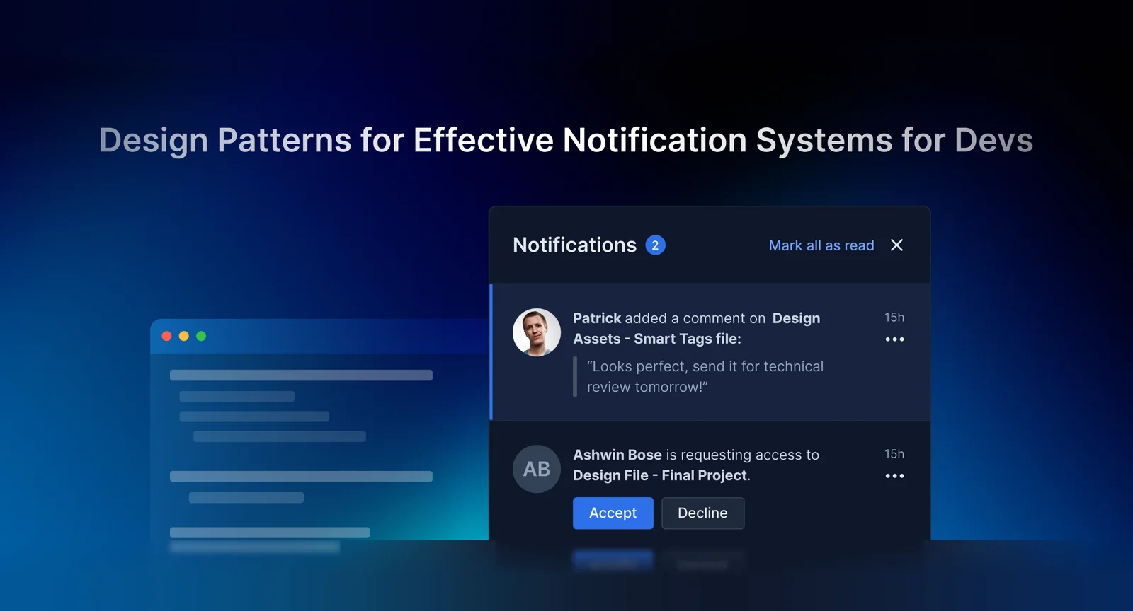 Explore essential behavioral design patterns for a robust notification system architecture, from Observer to Chain of Responsibility, optimizing user engagement and scalability.