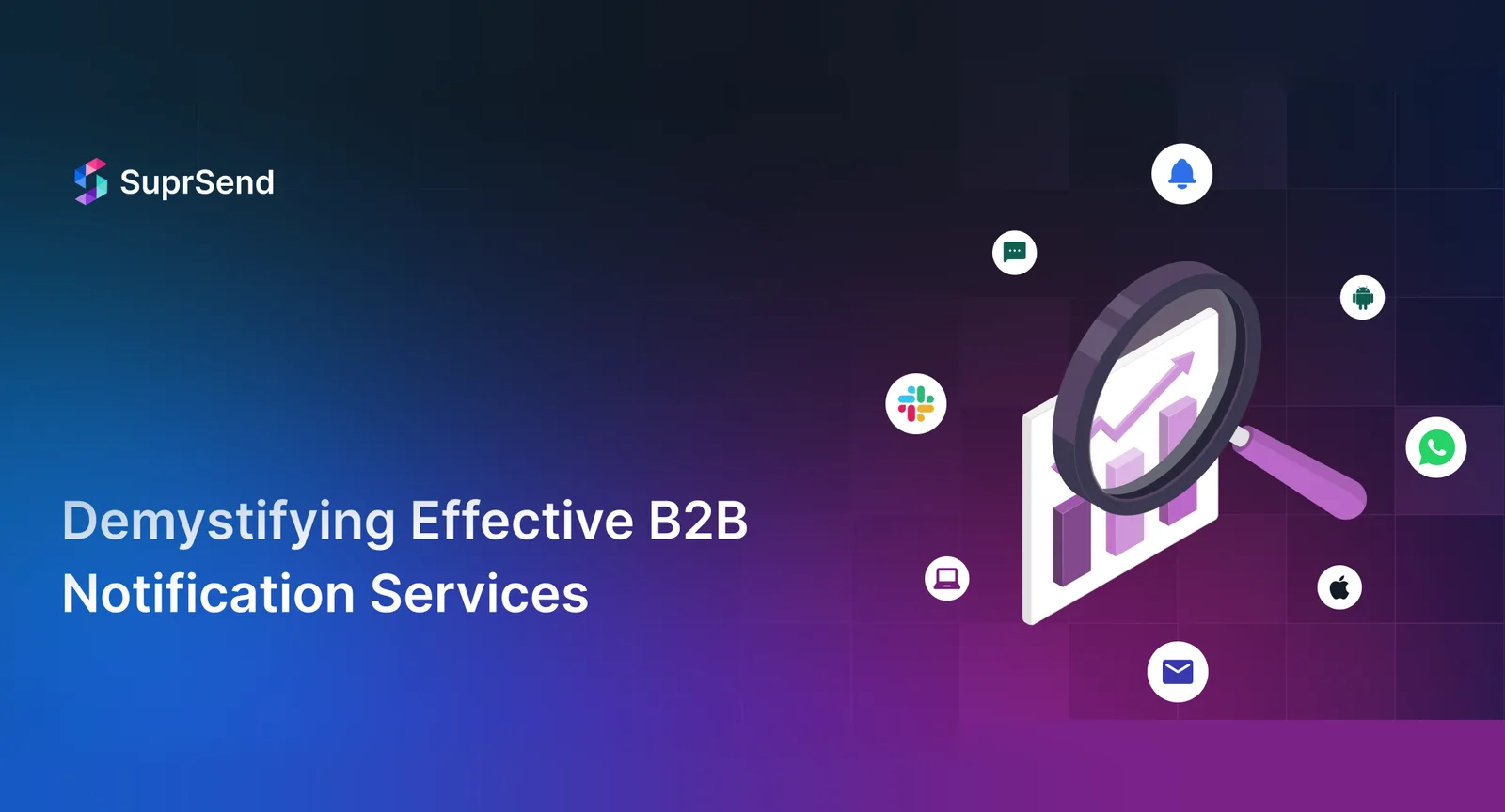 Elevate B2B communication with strategic Notification Services. Explore intricacies, advantages, and implementation tactics for enhanced user engagement of notification services for SAAS.