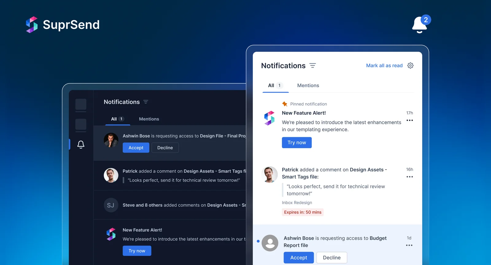Discover the benefits of app inbox for developers. Enhance user engagement with SuprSend app inbox, delivering personalized, persistent in-app notifications.