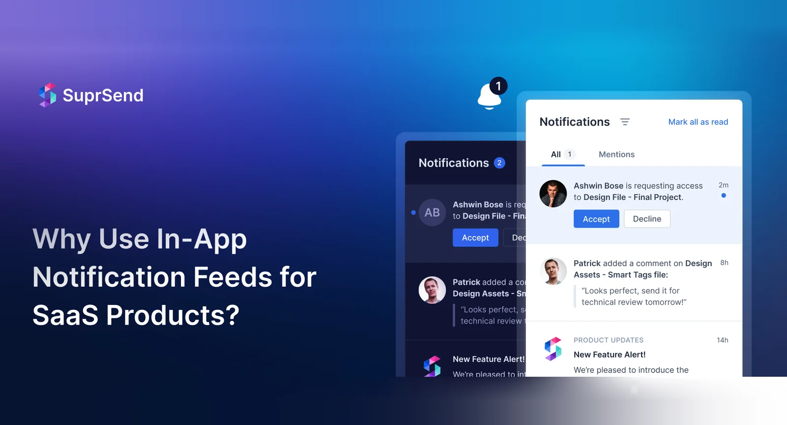 Enhance digital experiences with in-app notification feeds. Leverage personalization, behavioral triggers, and automated workflows for meaningful interactions. Centralized management, consistent design, and flexible configurations ensure user familiarity and engagement. 